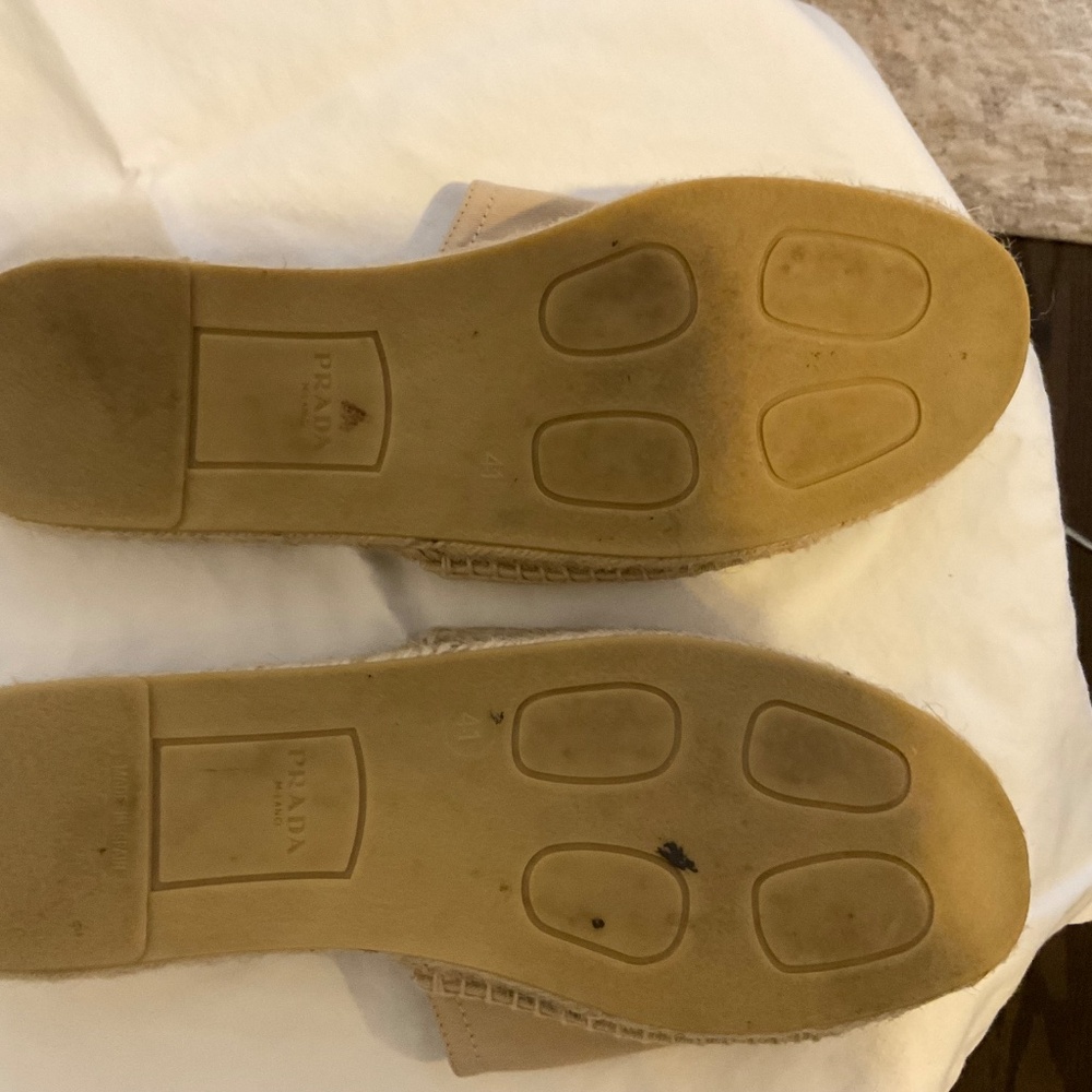 Tan Canvas Prada Espadrilles Slides size 41 - image 4